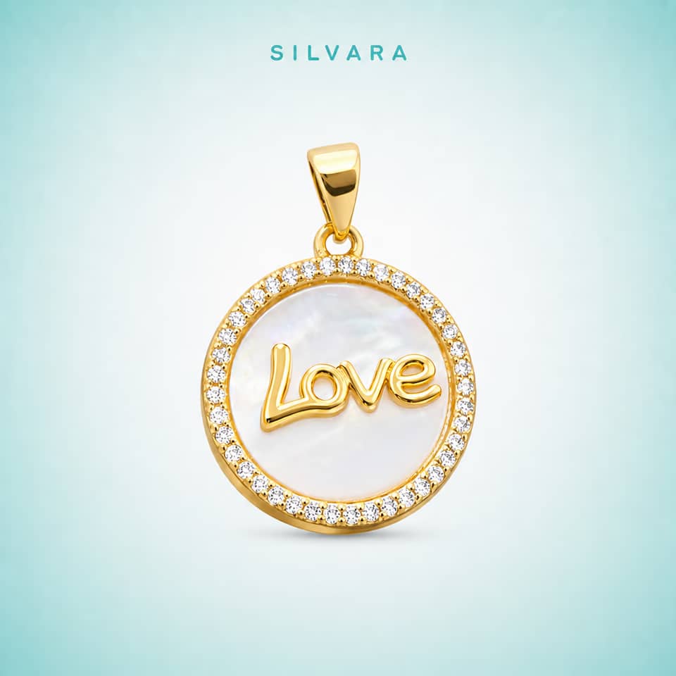 Подвеска Love, 18×2,5 мм, цвет — золото