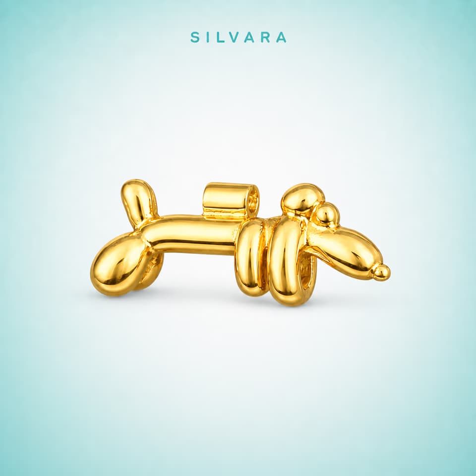 Бусина «BALLOON DOG», цвет — золото
